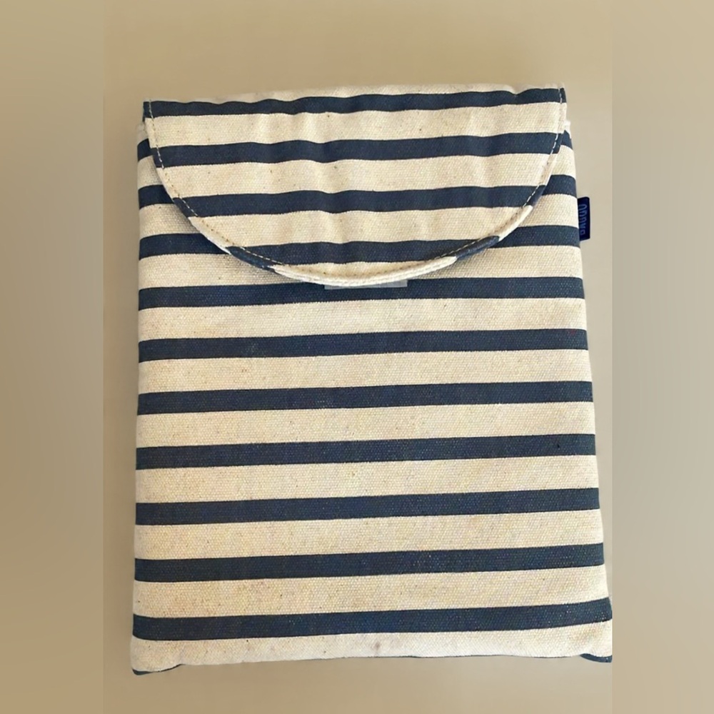 Baggu Striped Canvas Tote Bag/tech sleeve